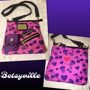 BETSY JOHNSON - SKULLS & CHERRIES PURSE